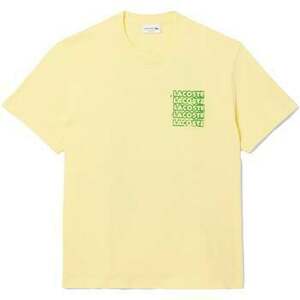 Tričká a polokošele Lacoste Logo Graphic T-Shirt Yellow/Green vyobraziť