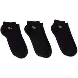 Kotníkové ponožky Lacoste 3 Pack Low Socks Black vyobraziť