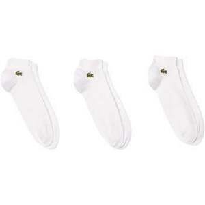 Kotníkové ponožky Lacoste 3 Pack Low Socks White vyobraziť