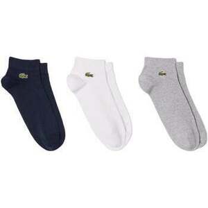 Kotníkové ponožky Lacoste 3 Pack Low Socks Grey Chime/Navy/White vyobraziť