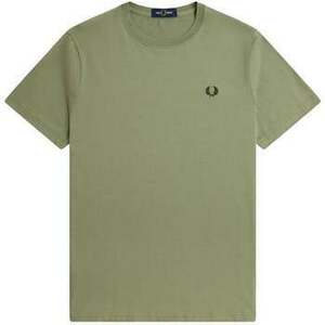 Tričká a polokošele Fred Perry Crew Neck T-Shirt Olive Mint vyobraziť