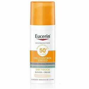 Opaľovacie krémy Eucerin Tinted Gel-Cream Oil Control Dry Touch SPF50+ 50 ml - L vyobraziť