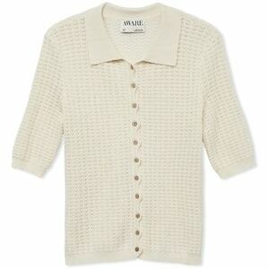 Kabáty Aware Noos Panama Cardigan - Birch vyobraziť