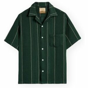 Košele s dlhým rukávom Portuguese Flannel Alma Shirt - Green vyobraziť