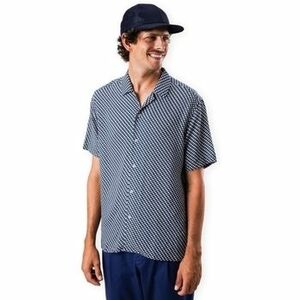 Košele s dlhým rukávom Brava Fabrics Tramuntana Shirt - Navy vyobraziť