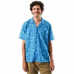 Košele s dlhým rukávom Brava Fabrics BTTF Aloha Shirt - Navy vyobraziť