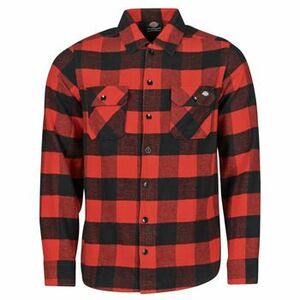Košele s dlhým rukávom Dickies NEW SACRAMENTO SHIRT RED vyobraziť