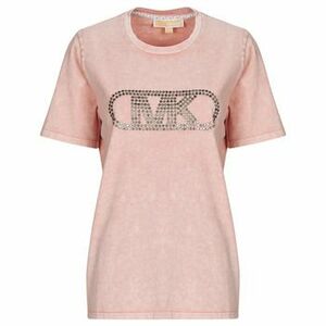Tričká s krátkym rukávom MICHAEL Michael Kors CROP GWSH EMPIRE STUD TEE vyobraziť