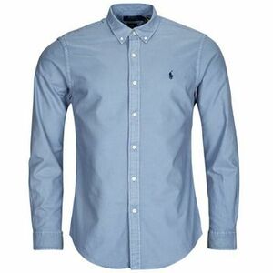 Košele s dlhým rukávom Polo Ralph Lauren CHEMISE AJUSTEE SLIM FIT EN OXFORD LEGER vyobraziť