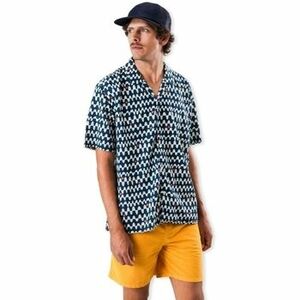 Košele s dlhým rukávom Brava Fabrics Sunset Aloha Shirt - Navy vyobraziť