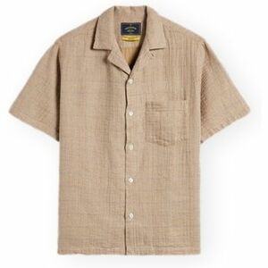 Košele s dlhým rukávom Portuguese Flannel Dorne Shirt - Sand vyobraziť