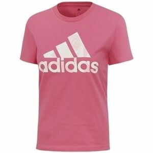 Tričká a polokošele adidas WMS T SHIRT LOGO PULSE MAGENTA HS5283 vyobraziť