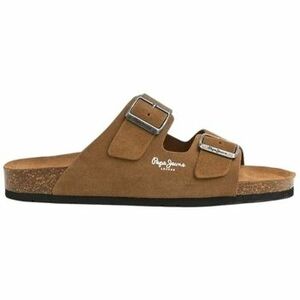 Šľapky Pepe jeans BIO SUEDE M 860-DARK STONE BEIG Marron vyobraziť