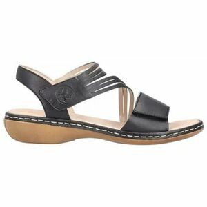 Sandále Rieker 65964 00-noir Noir vyobraziť