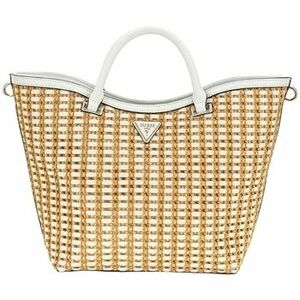 Veľká nákupná taška/Nákupná taška Guess ATALIA CROSSBODY BUC NATURAL/WHITE Beige vyobraziť