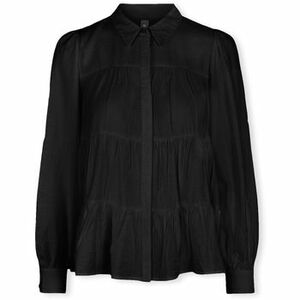 Blúzka Y.a.s YAS Noos Pala Shirt - Black vyobraziť