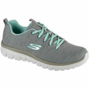 Nízke tenisky Skechers Twisted Fortune 12614-GYMN Gray/Mint vyobraziť