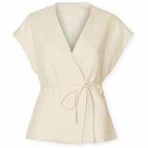 Blúzka Selected W Top Lia Linen - Birch vyobraziť