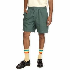 Šortky/Bermudy Rvlt Revolution RVLT Linen Shorts - Dustgreen vyobraziť