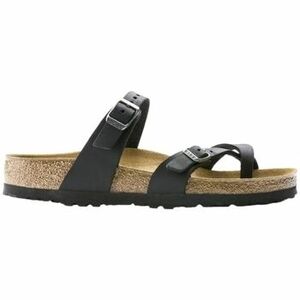 Sandále BIRKENSTOCK Mayari Natural Leather Oiled Regular - Black vyobraziť