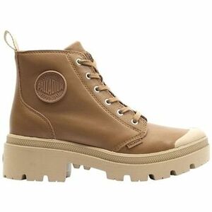 Čižmičky Palladium PALLABASE LEATHER Marron vyobraziť