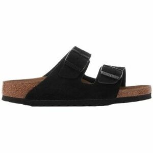 Sandále BIRKENSTOCK Arizona Suede Leather Narrow - Black vyobraziť