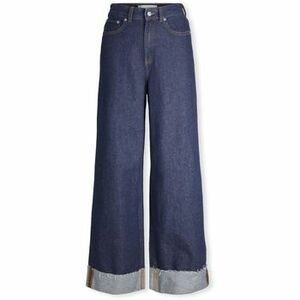 Rovné džínsy JJXX Noos Tokyo Wide Trousers - Dark Blue Denim vyobraziť