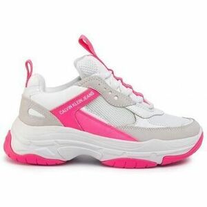 Derbie Calvin Klein Jeans MAYA BLANC ROSE FLUO R0802 vyobraziť