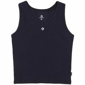 Tričká a polokošele Converse 10020343 10021457-A02 - BLACK SCOOP NECK TANK vyobraziť