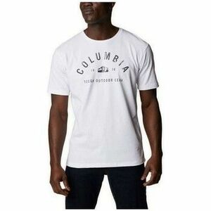Tričká a polokošele Columbia M GRAPHIC SS TEE BLANC BLANC 1992523100 vyobraziť