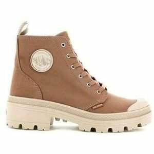 Čižmičky Palladium PALLABASE TWILL Marron vyobraziť
