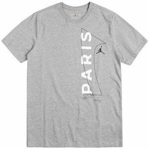 Tričká a polokošele Nike PSG WORDMARK Gris vyobraziť