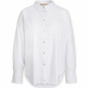 Blúzka JJXX Jamie Linen Shirt L/S - White vyobraziť