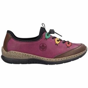 Derbie Rieker N3271 30-brown/violett/flamme/h N3271 vyobraziť