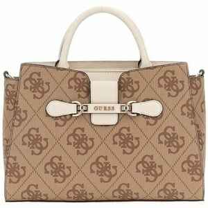 Kabelky Guess NOLANA GIRLFRIEND SATCHEL LATTE LOGO/BONE HWOS95 00060 vyobraziť