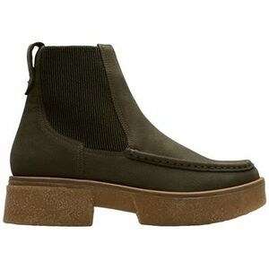 Čižmičky Clarks LINOSO TOP Dark Green Nub 26178696 vyobraziť