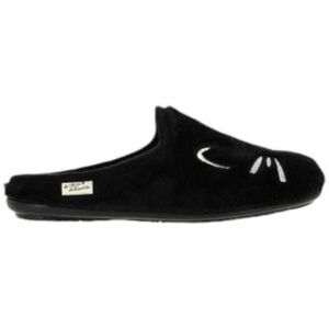 Papuče La Maison De L'espadrille MULE CHAT Maison de l'Espadrille NOIR 9012-7 vyobraziť