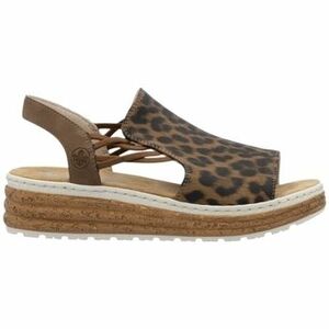Sandále Rieker 62741 LEOPARD Marron vyobraziť
