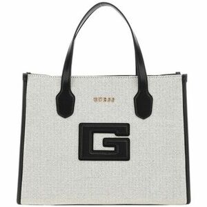 Kabelky Guess KATINE TOP ZIP SHOUL NATURAL/BLACK Noir vyobraziť