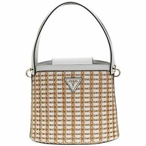 Kabelky Guess ATALIA CROSSBODY BUC NATURAL/WHITE Marron vyobraziť