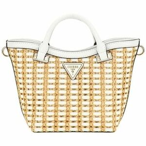 Kabelky Guess ATALIA CROSSBODY BUC NATURAL/WHITE Blanc vyobraziť