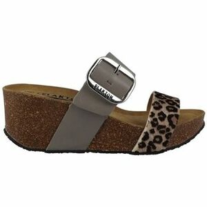 Šľapky Plakton SO ROCK ANIMAL PRINT VAQUETA PANT Marron vyobraziť