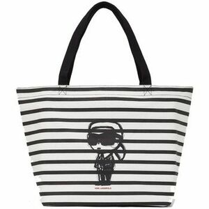 Tašky Karl Lagerfeld IKON PRINT STRIPE SHOPPER vyobraziť