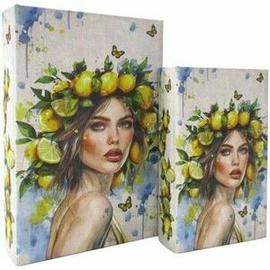 Košíky, škatule Signes Grimalt Lemons Woman Book Box 2U vyobraziť