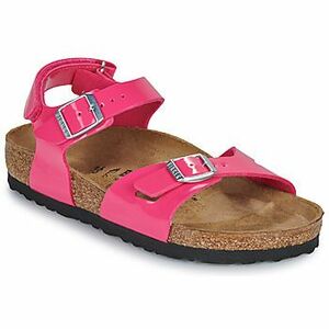 Sandále BIRKENSTOCK Rio AS Kids BF Patent Fuchsia Tulip vyobraziť