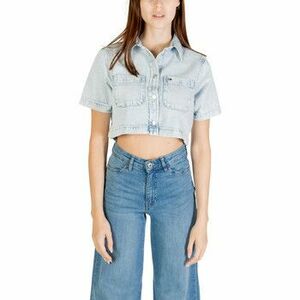 Košele a blúzky Tommy Hilfiger CROPPED SS SHIRT CI6 DW0DW21072 vyobraziť