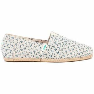 Espadrilky Paez Kids Original Raw - Print Linen Blue vyobraziť