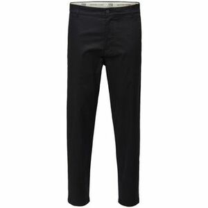 Nohavice Selected Slim Tape Repton 172 Flex Pants - Black vyobraziť