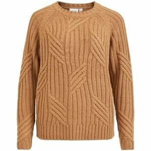 Svetre Vila Knit Malina L/S - Toasted Coconut vyobraziť
