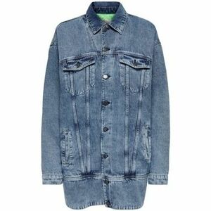 Kabáty Only Jacket Raven Long L/S - Medium Blue vyobraziť